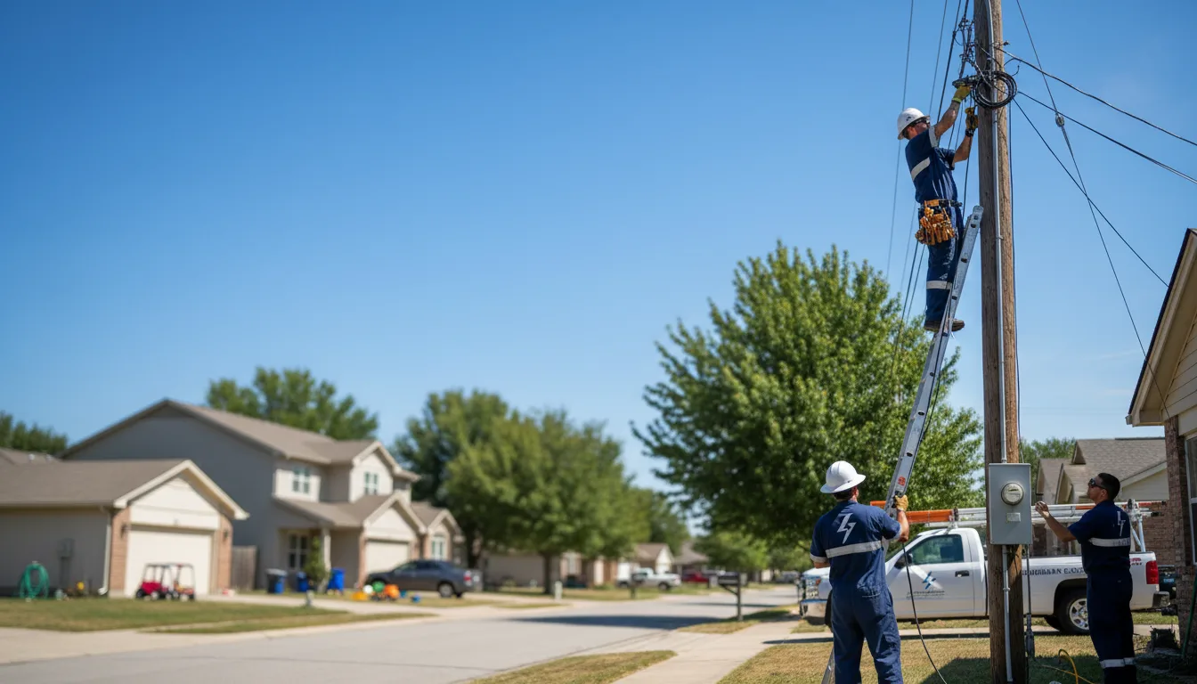Residential electrician providing installation services in Dent, MN